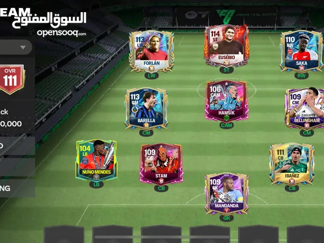 حساب فيفا موبايل اوفر 111 و 800 مليون و 35 الف جوهرة + الحساب بجيب 15 الف جوهرة كل اسبوع