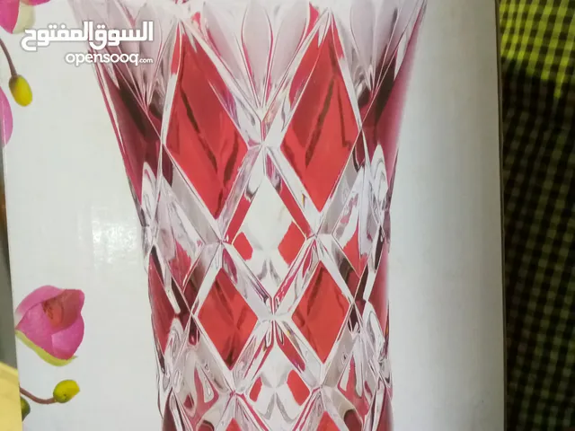 طقم كاسات ايطالي .وفاز كريستال كبير