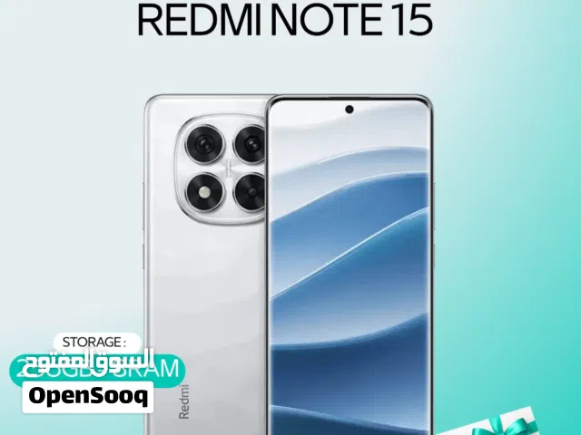 XIAOMI REDMI NOTE 15 ( 256GB ) / RAM 8 NEW /// شاومي ريدمي نوت 15 ذاكره 256 الرام 8 الجديد
