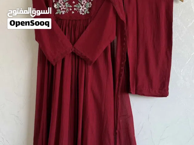 Deep Maroon Embroidered Anarkali Suit Set  3-Piece Ethnic Wear