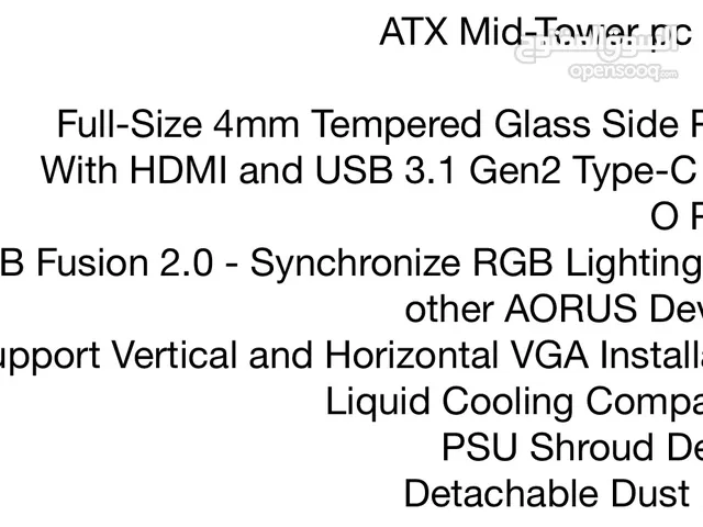 AORUS C300 glass case