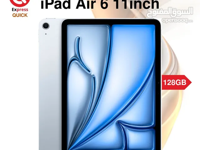 IPAD AIR 6 11INC M2 2025 ( 128GB ) NEW /// ايباد اير 6 11 انس معالج ام 2 2025 ذاكره 128 الجديد