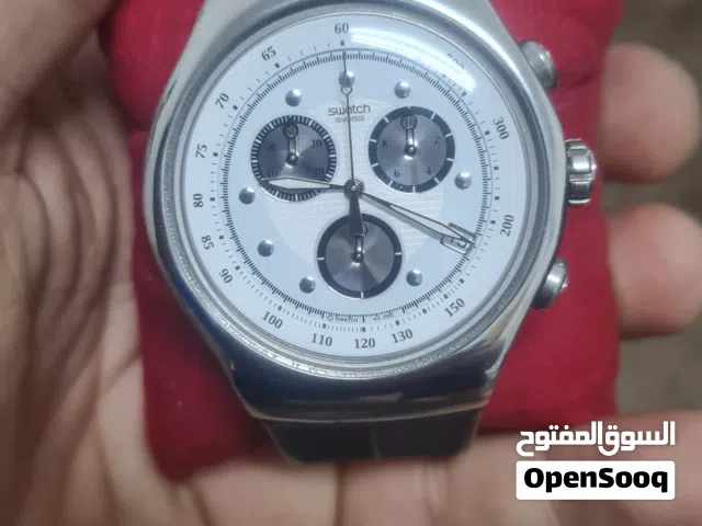 ساعة سواتش لون ابيض