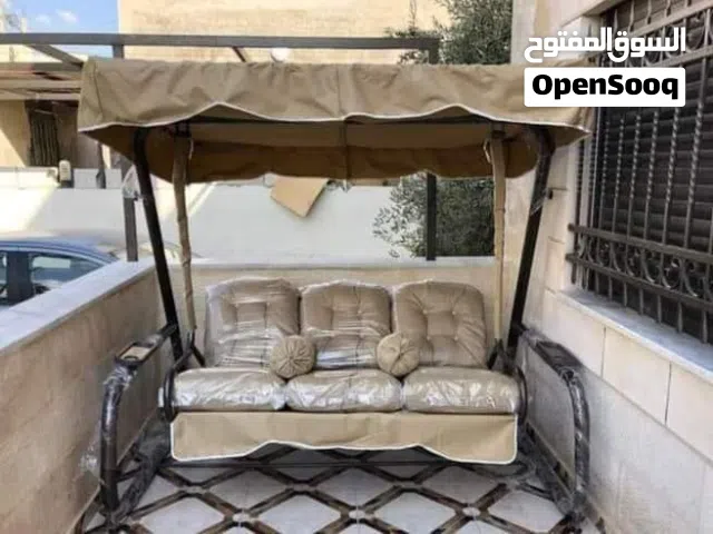جلسات خارجية اطقم رتان فاخرة ومراجيح مريحة ثلاثية وثنائية ورباعية وعش البلبل وهزاز تناسب جلساتكم