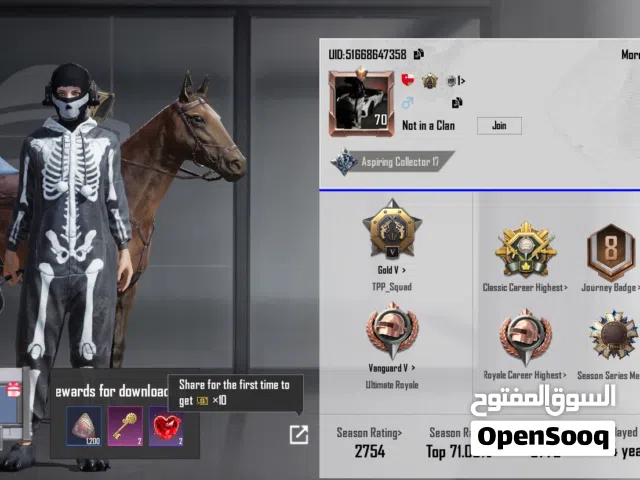 حساب ببجي للبيع