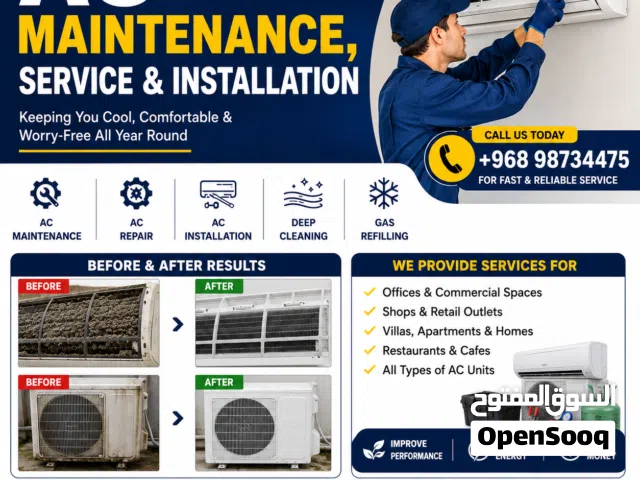 AC Repair, Gas Filling, Installation & Maintenance - Muscat 24/7