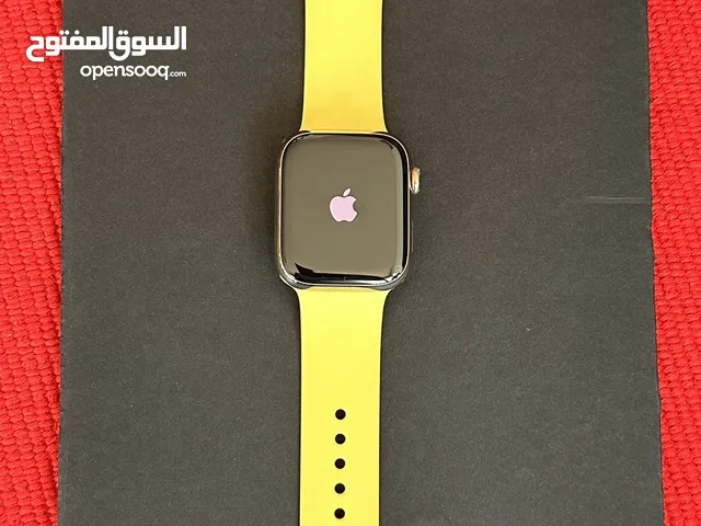 ساعة ابل 7 ستانل ستيل ذهبي 45مم - Gold stainless Apple Watch 7 - steel case mm45