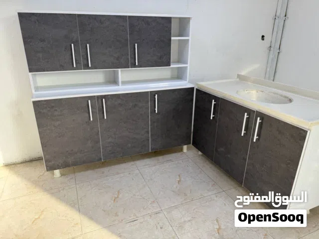كاونترات خشب mdf مترونص مع ملحق مترونص وسنك مترو20