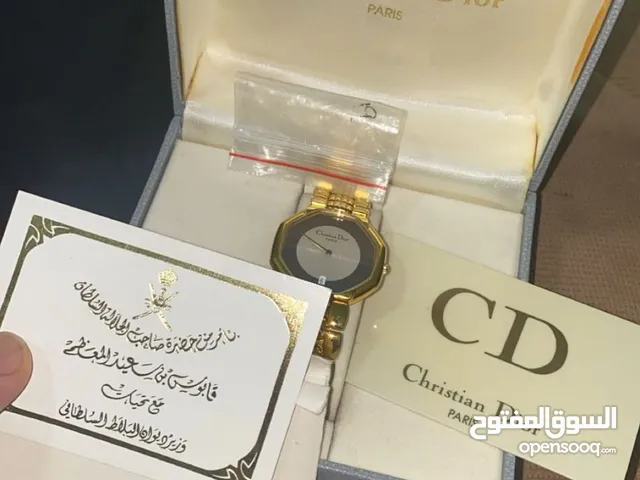 ساعة Christian Dior PARIS ذهب