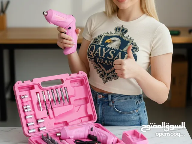 دريل فك وشد نسائي شحن لكافة الأعمال اليدوية و المنزلية سهولة في العمل استيراد اوربي اصلي جديد جدا