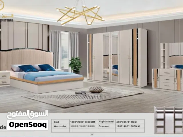 غرف نوم صيني اوريجينال مميزه 7قطع شامل التركيب والدوشق الطبي مجاني ولفتره محدوده جدا