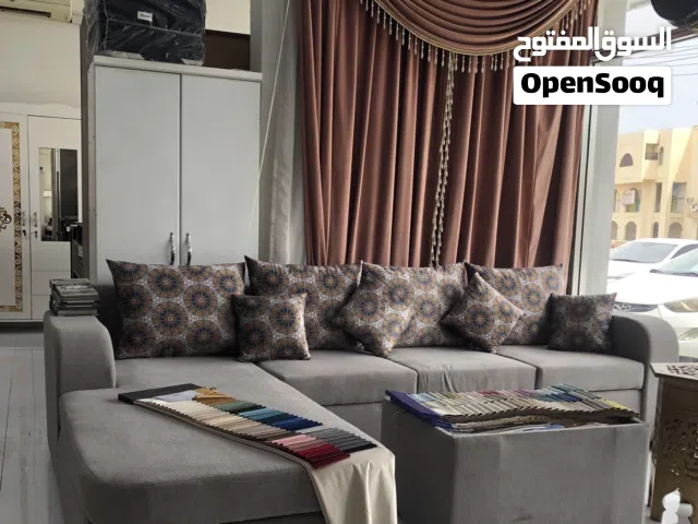 كنب جلوس حرف Lومتاح تفصيل لجميع الالوان