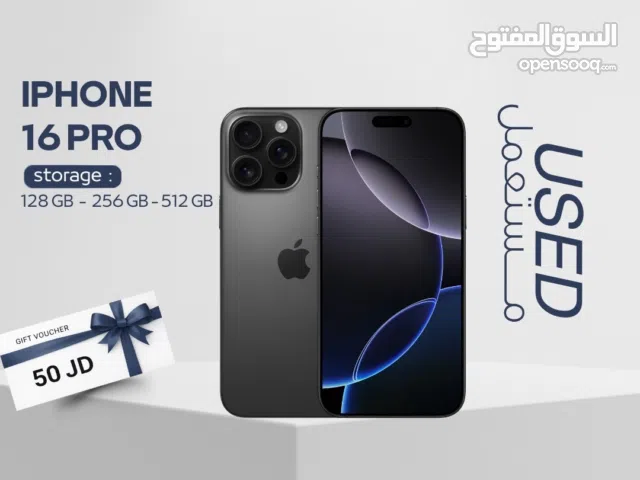 IPHONE 16 PRO ( 256GB ) USED /// ايفون 16 برو ذاكره 256 مستعمل وكاله