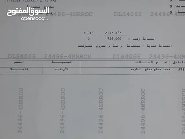 Residential Land for Sale in Irbid Bait Ras