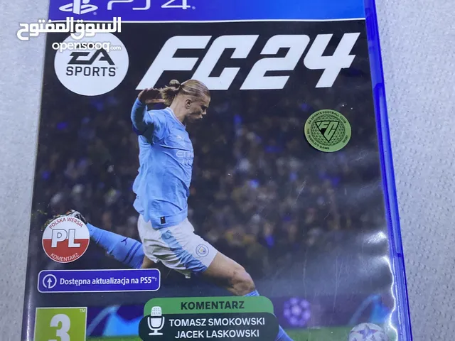 شريط فيفا 24 FC24 بلايستيشن 4 PS4 نظيف وغير مستعمل