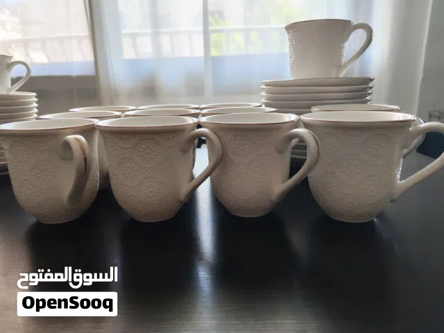 اطقم شاي و قهوة و كاسات و زبادي