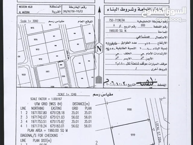 Industrial Land for Sale in Dhofar Al Mazyona
