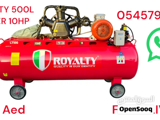 RT500LTR AIR COMPRESSOR POWER VOLTAGE 10 HP17.5KW 380V AIR PRESSURE WORKING PRESSURE 900 L/MIN 8 BA