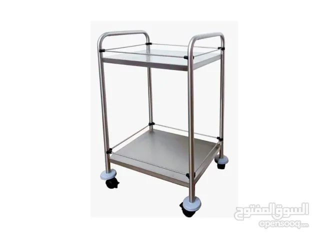 Stainless Steel Trolley with Two Shelves