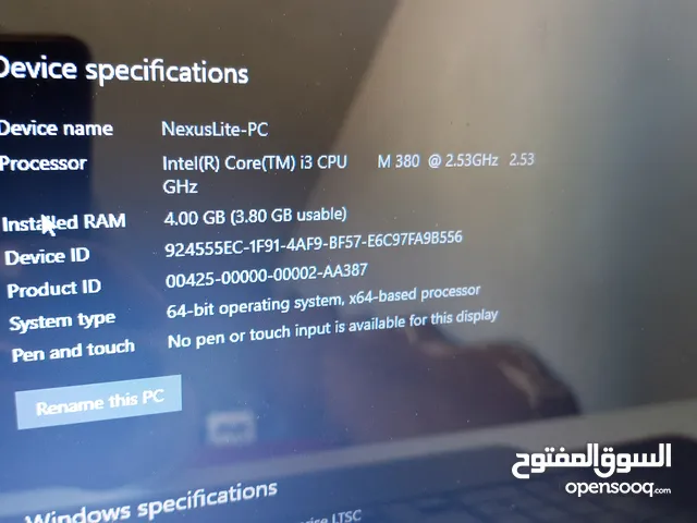 لابتوب توشيبا core i3