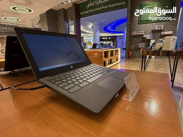 Laptop hp / مع الكرتون / مع ضمان / SSD / كروم /