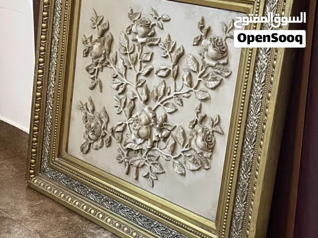 Ornate Floral Bas-Relief Plaque