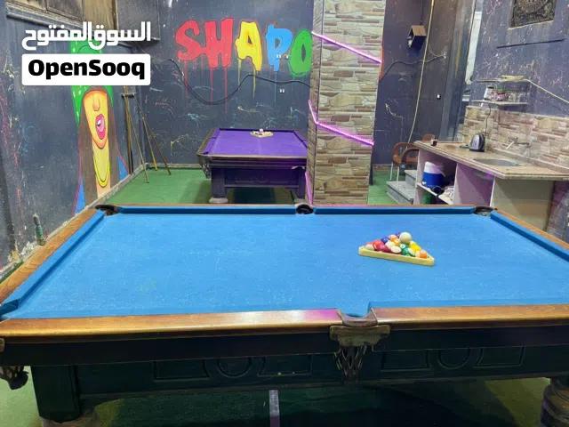 2 ترابيزة بلياردو 9 قدم للبيع شبيه جديده بالمشتملات تبعهم