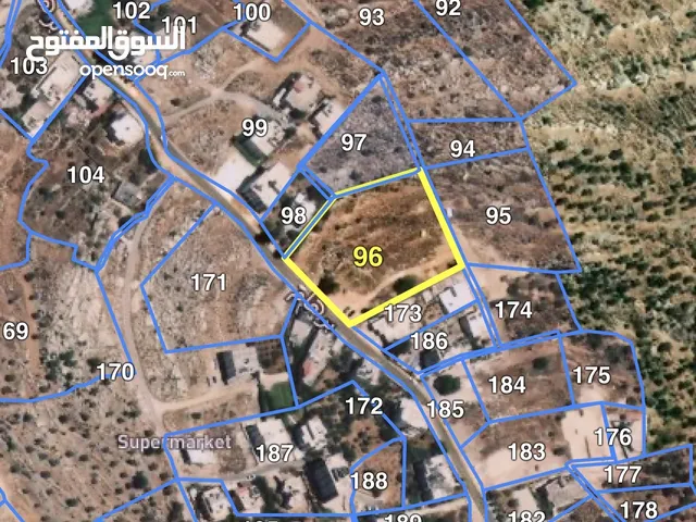 اراضي للبيع (قطعة كاملة او نُمر مفروزة )