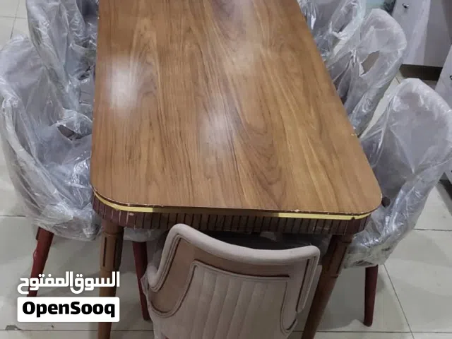 #طاوله طعام مودرن تركي فخامه   فاخر من الاخر 8 كراسي استخدام 1% وسعر في متناول اليد