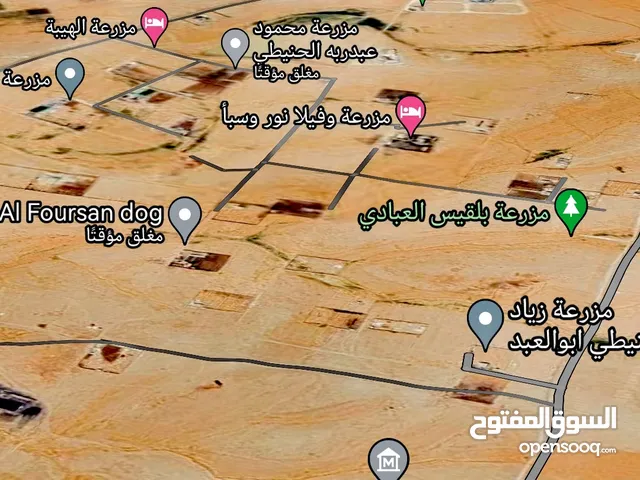 تملك الفرصة  بشراء ارض منطقة #قفعور تابعه لأراضي جنوب عمان حوض #رجم_ضاغن قرب مزراع فخمه حديثه البناء