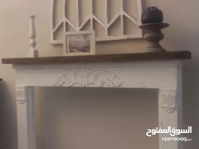 كونسول خشب مدفأه