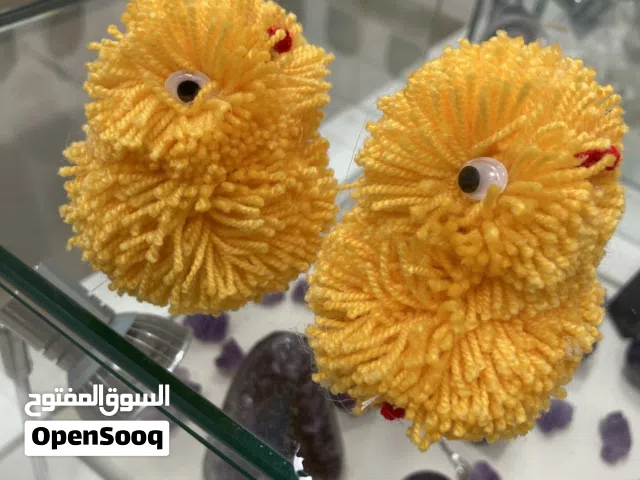 Cute handmade fluffy chicks