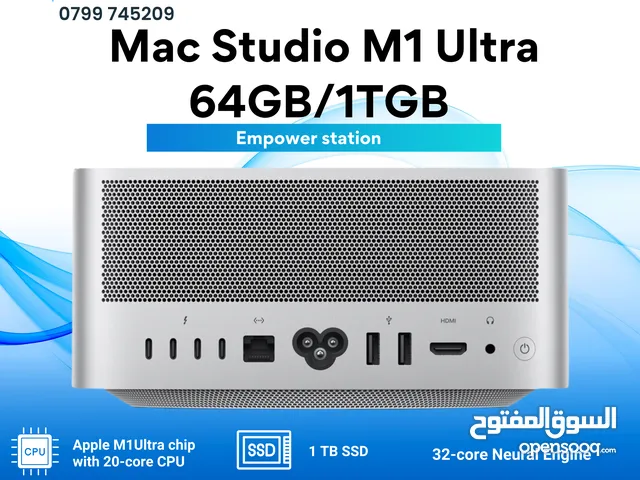 Mac Studio M1 Ultra Chip 64GB/1TGB