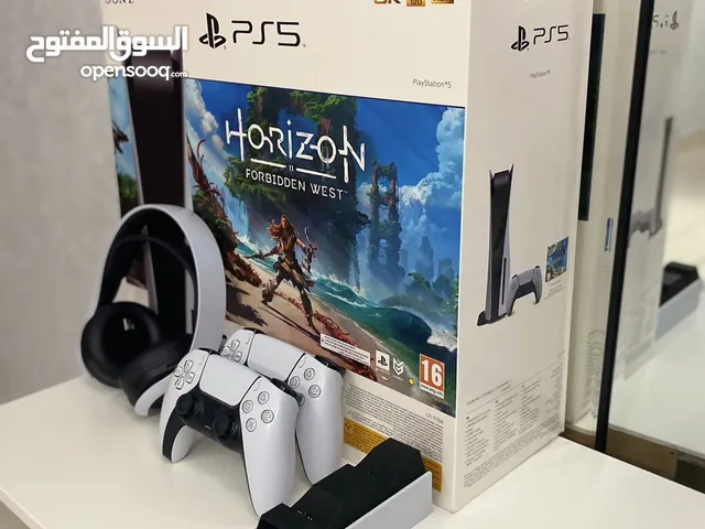 PlayStation 5, 2 ps5 controller’s, PlayStation pulse 3D headset, twin charging station.