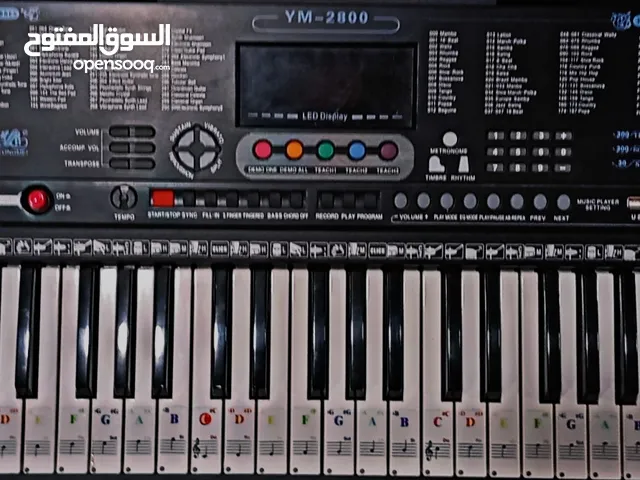 بيانو كهربائي 61 مفتاح من شركة Yongmei في حالة ممتازة التفاصيل في الوصف