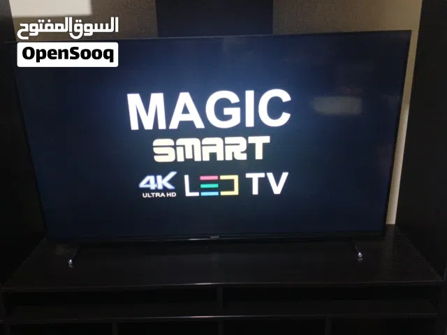شاشه سمارت نوع ماجيك 55 4k بحاله الوكاله التواصل واتس اب فقط