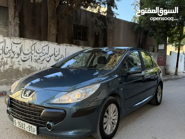 بيجو 307 موديل 2006 اصل برايفت فحص نظيف نفض كامل جديد السيارة موجوده في قلقيلية المدينة