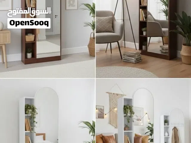 مرآة أرضية خشبية