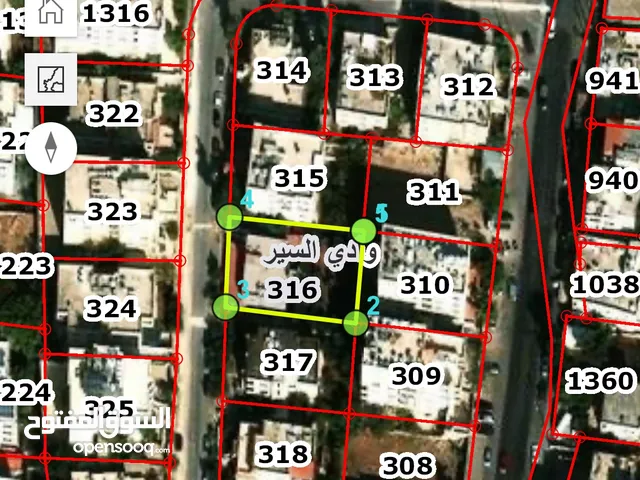 أرض سكنية للبيع في عمان الجندويل / حوض الكرسي