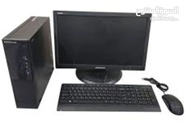 lenovo cpu core i5 with 19 inch monitor ram 8 gb 128 gb ssd +500 gb hdd