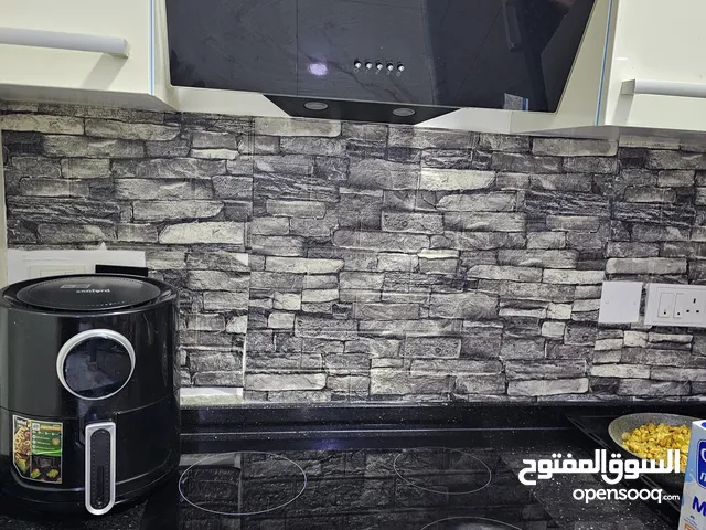 فرن هوب و شفاط لون اسود hob with hood black color