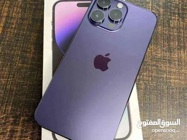 ايفون 14 برو ماكس بحالة جيدة جدا مغير شاشة نوع ممتاز وغالي بطارية 86 وسعره جداً لطيف لون بنفسجي