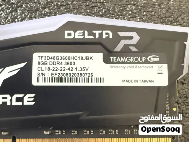 Ram 16 GB. DDR4 3600