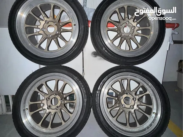 Alloy rims for Asian cars / 5 holes / almost new tires