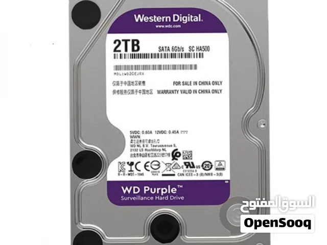 هارد ديسك داخلي WD سعة 2 تيرا الموف بحالة ممتازة