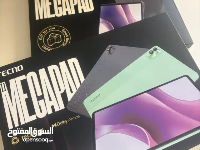 تابلت تكنو مميز  بالكرتونه ، غير مستعمل أبدا Techno MegaPad 11 + حافظة Cover
