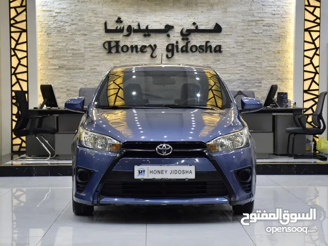 Toyota Yaris SE ( 2015 Model ) in Blue Color GCC Specs This has done a kilometer of 109,000 Km