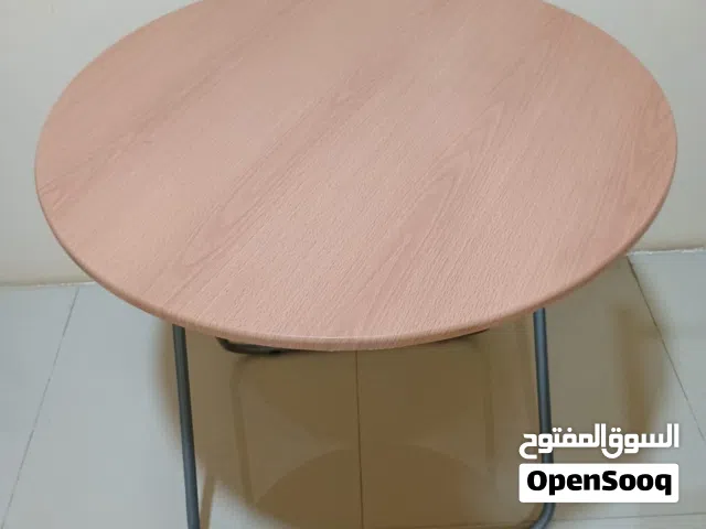 WOODEN TABLES-3 nos (1 Round 2.5 feet, 1 Square 2 feet, 1 Round 2 feet) "Excellent" condition