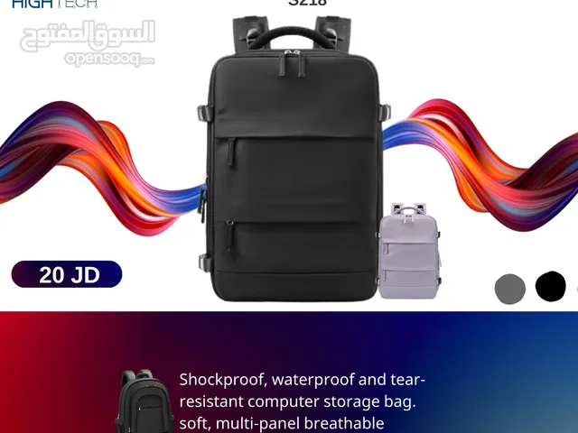 حقيبة ظهر للابتوب متعددة الجيوب ذات سعة كبيرة "15.6- LARGE CAPACITY LAPTOP BACKPACK S218