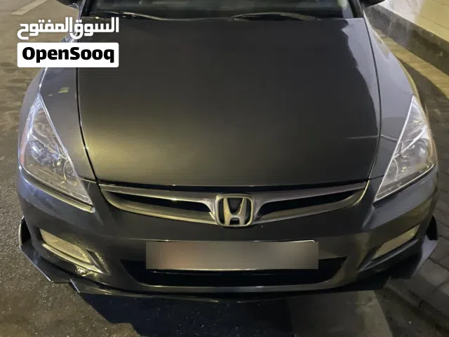 هوندا اكورد 2007 فل اوبشن فتحة رنجات اصل رمادي مسجل مؤمن سنة كاملة نظافة 90 بالمئة اقتصادية جدا
